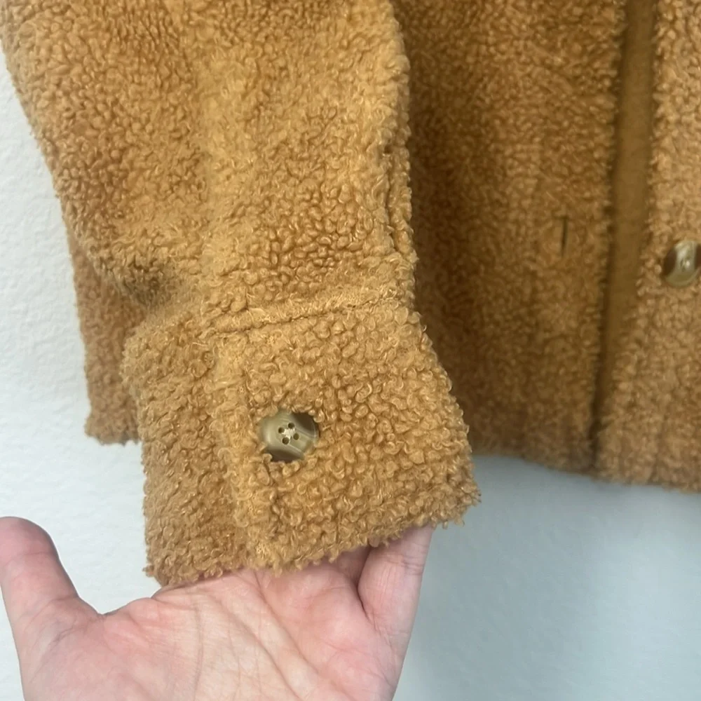 SO Tan Sherpa Jacket - Girls XL 14/19 - Picture 5 of 6
